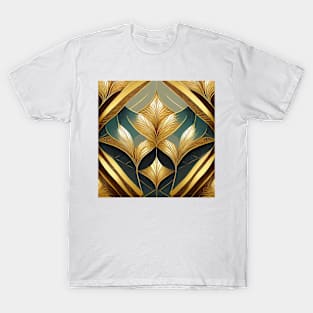 Geometric pattern gold and pleasant colors T-Shirt